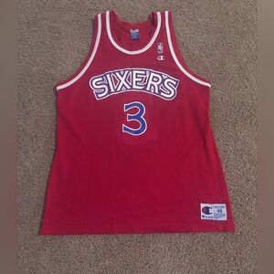 Champion Authentic 96-97’ Iverson Jersey Size 48